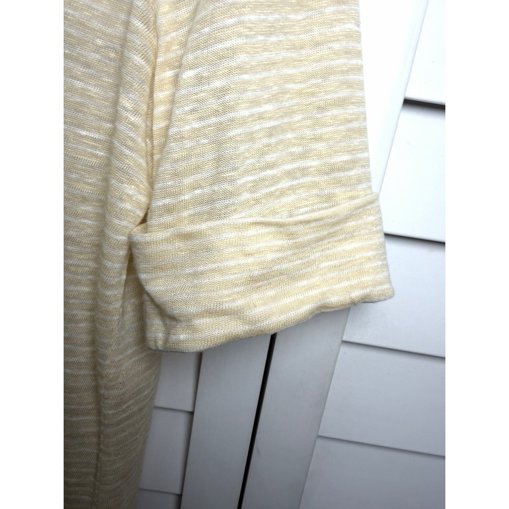 Lauren Ralph Lauren Striped Linen Top Coastal Beach Resort Women's Size Medium - Picture 6 of 8